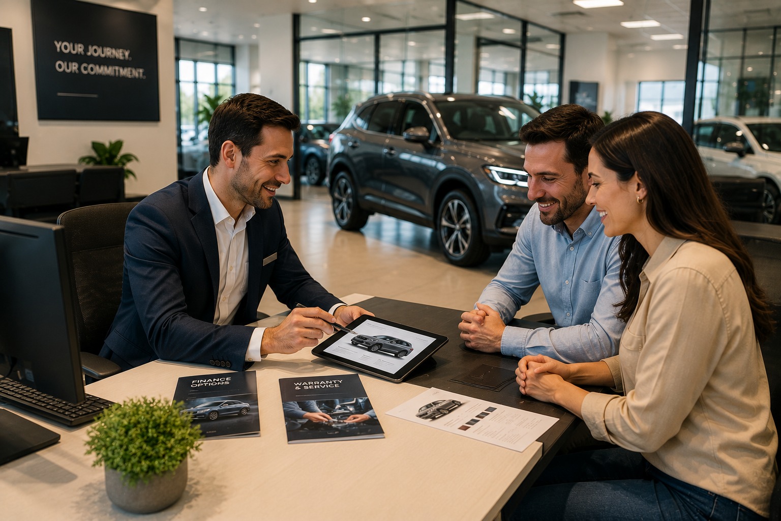 Flexible finance and warranty options